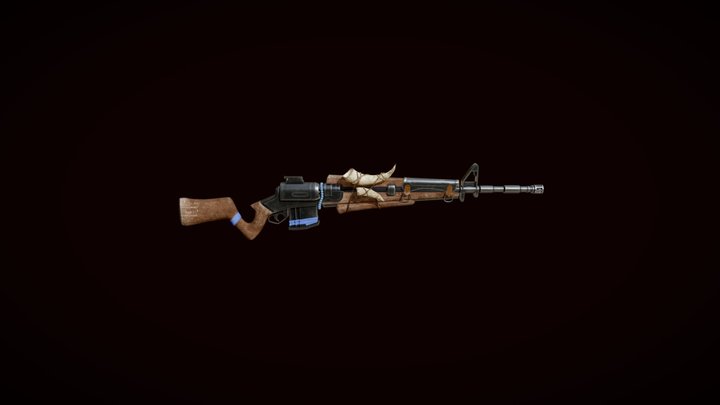 Hunting Rifle 3D Model
