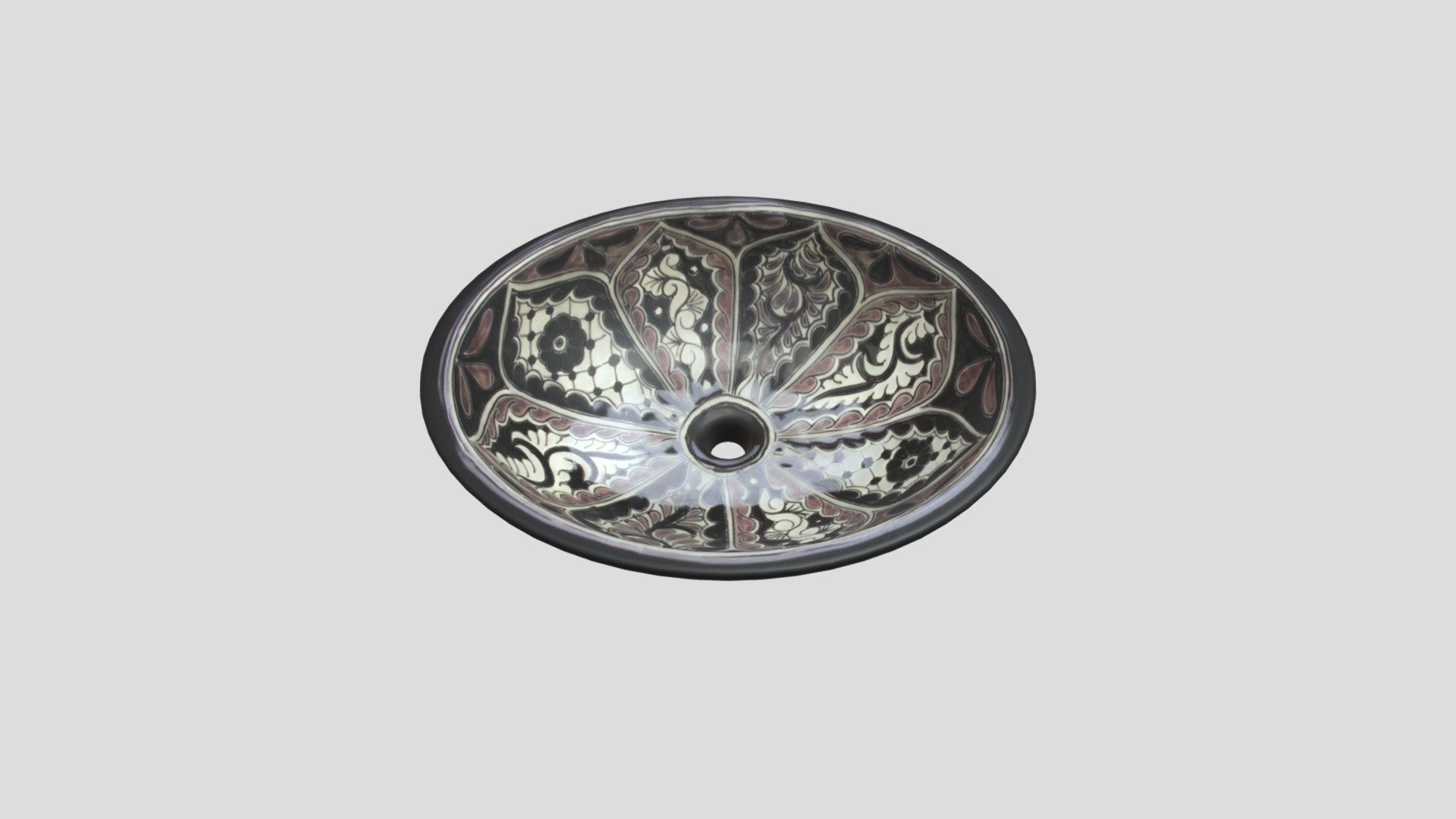 ATALAYA - BLACK AND WHITE MEXICAN SINK