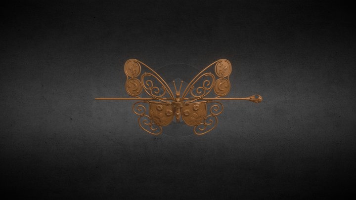 Hair Clip 3D Model