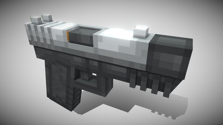 9mm Pistol 3D Model
