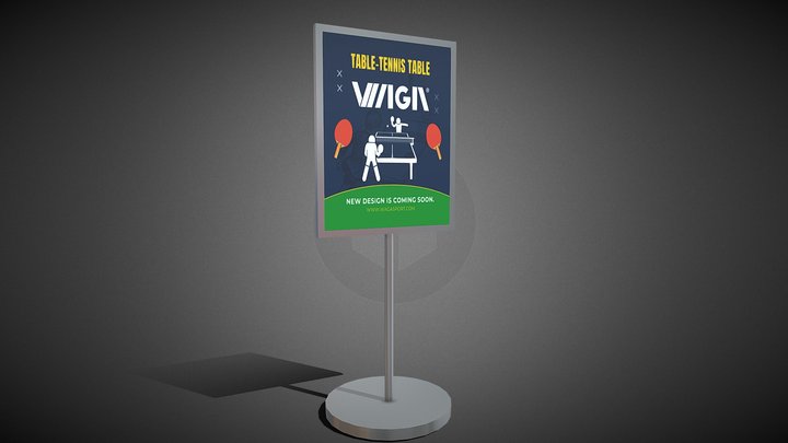Advertising Display Stand 3D Model