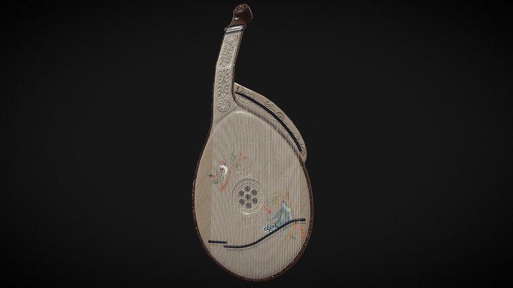 Ukrainian Kobza 3D Model