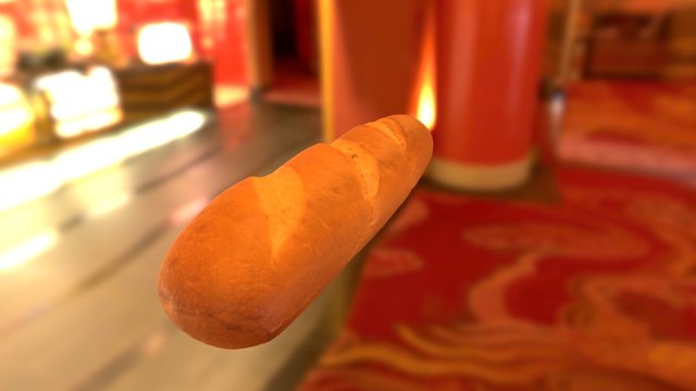 French Bread 3D Model