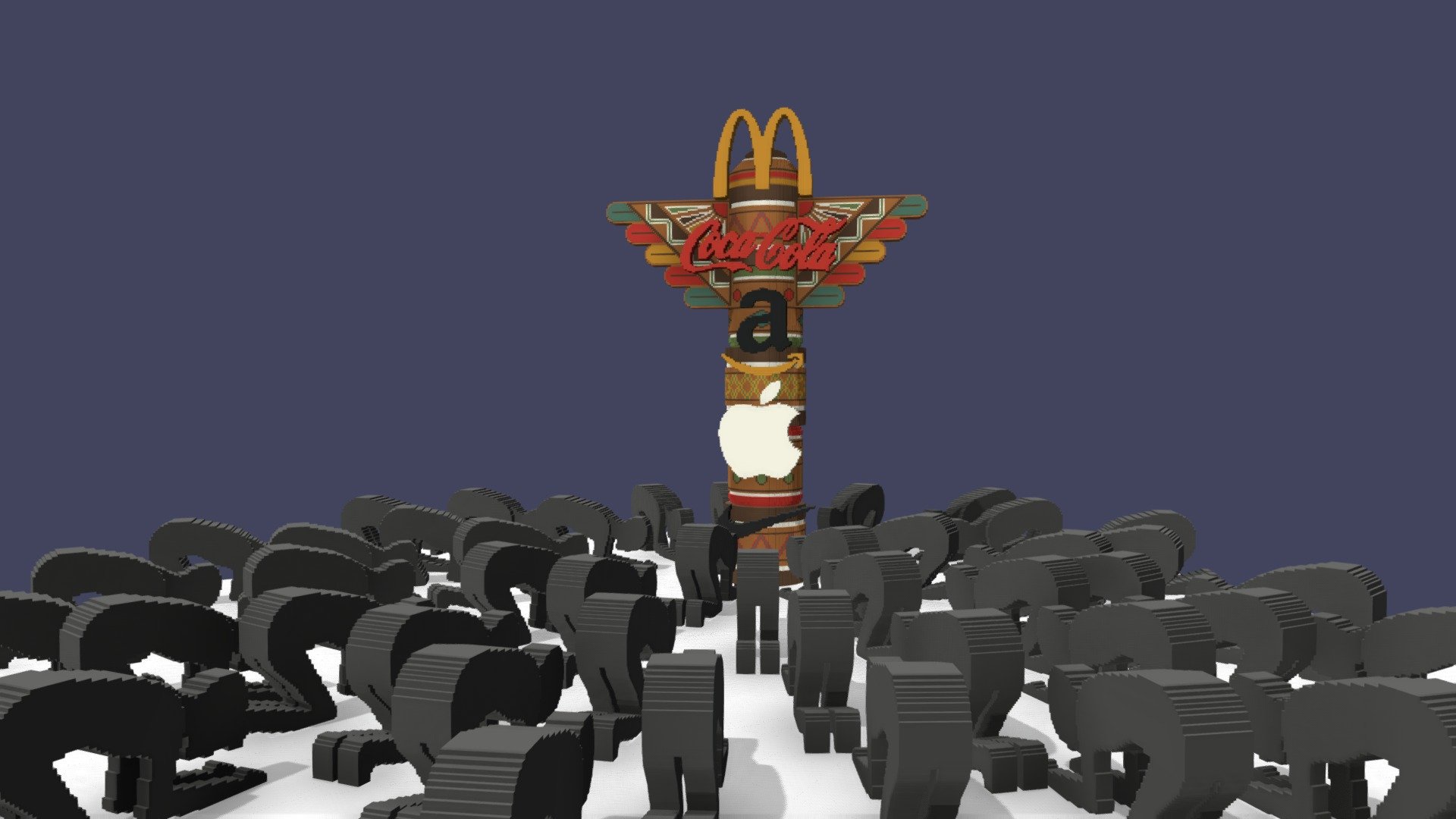drum Adelaide Detective The Totem - Voxel model - Download Free 3D model by HalfBreath  (@halfbreath) [69a707f]