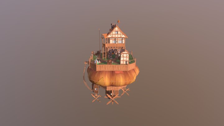 Andrews Floating Island Unity V2 3D Model