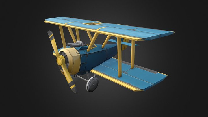 LowPolyPlane 3D Model