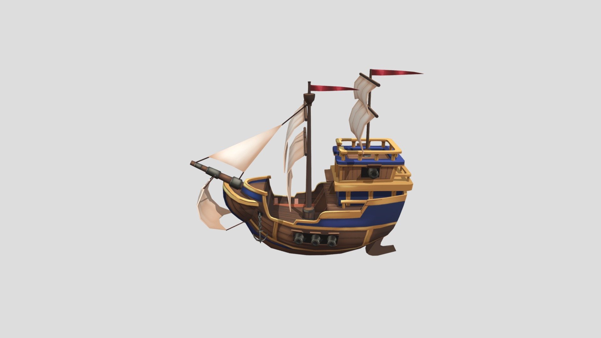 Ship B - 3D model by PirateXPirate [69a8162] - Sketchfab