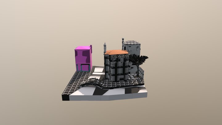City Scene Venice 3D Model