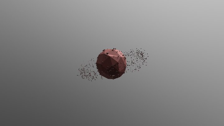 Asteroids planet lowpoly 3D Model