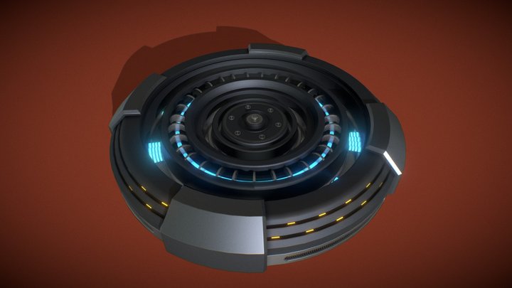 Scifi Mine 3D Model