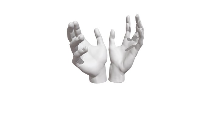 Lovers hands 3D Model
