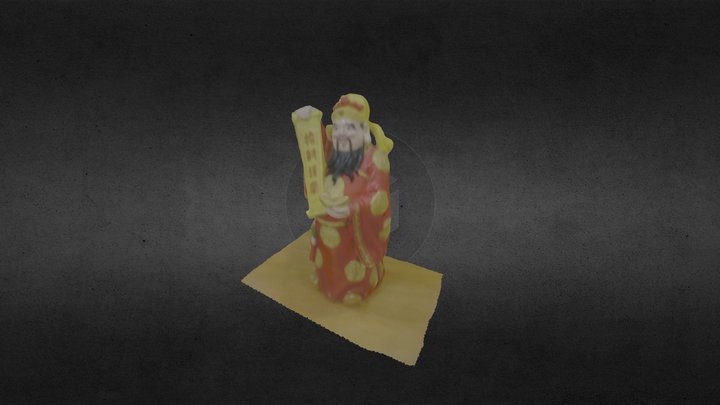 Money God Statue 3D Model