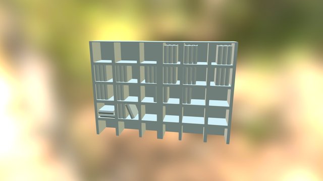 Bookcase 3D Model