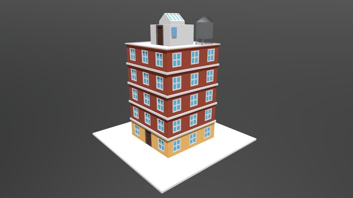 American-style building 3D Model