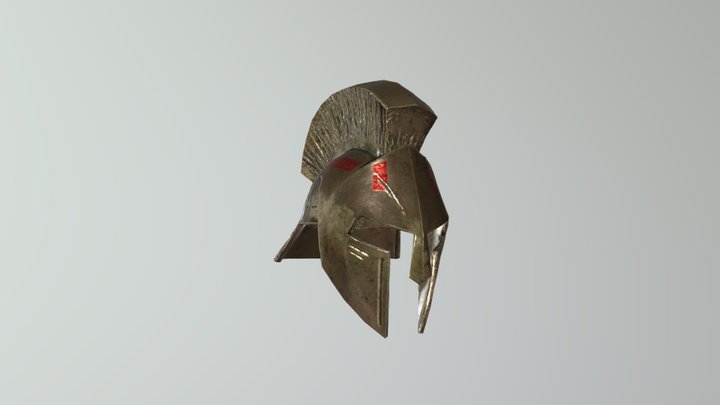 Spartan Helmet 3D Model