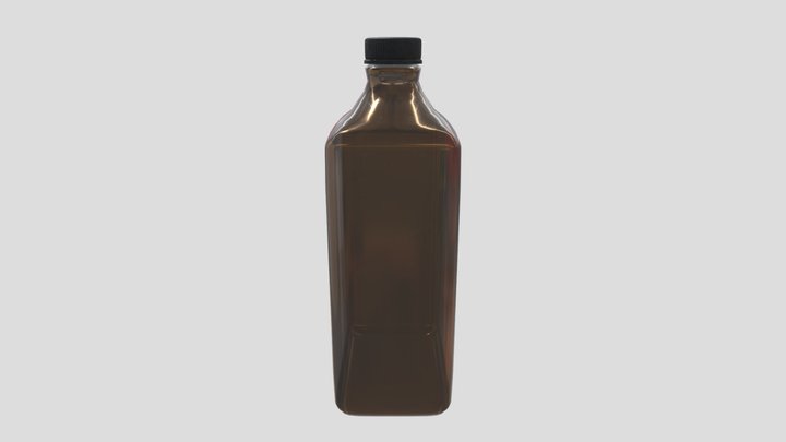 Amber Bottle 3D Model