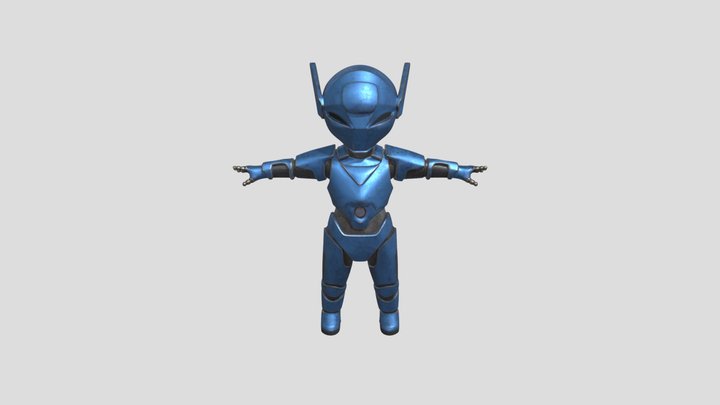 Chibi Robot 3D Model