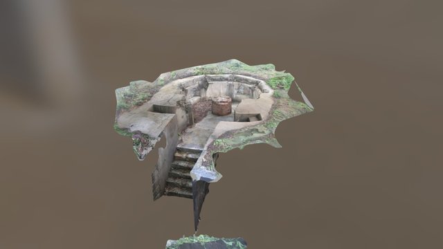 対馬姫神山砲台跡（観測所） 3D Model