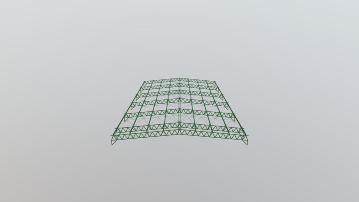 Cobertura Metálica 3D Model