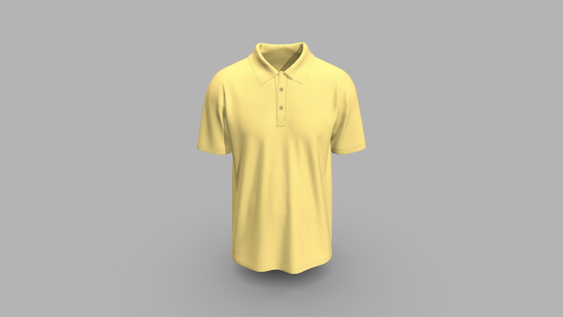 Premium Polo Design - Buy Royalty Free 3D model by Digital Fashionwear ...