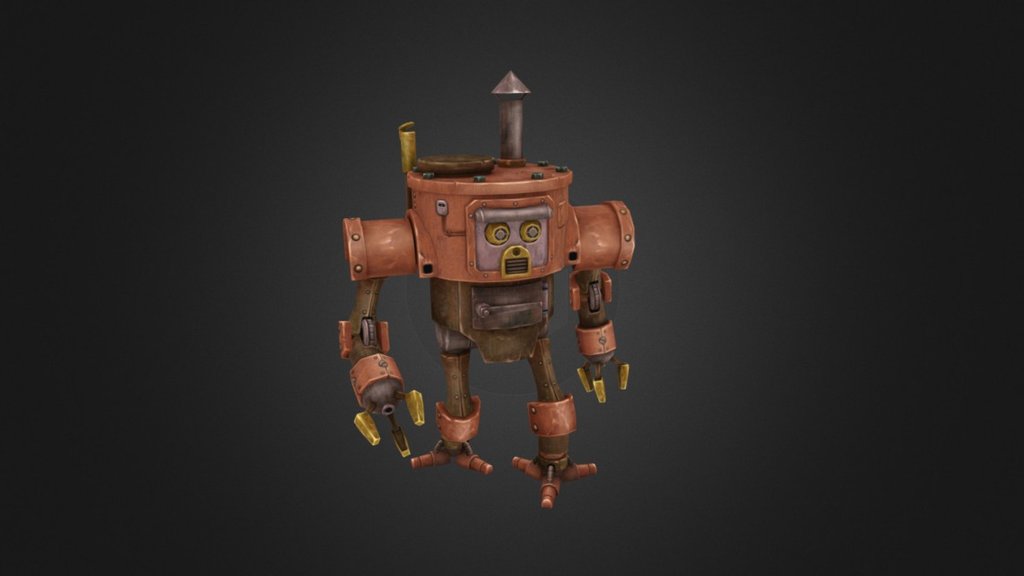 Steam Robot - 3D model by artcitizen [69af93f] - Sketchfab