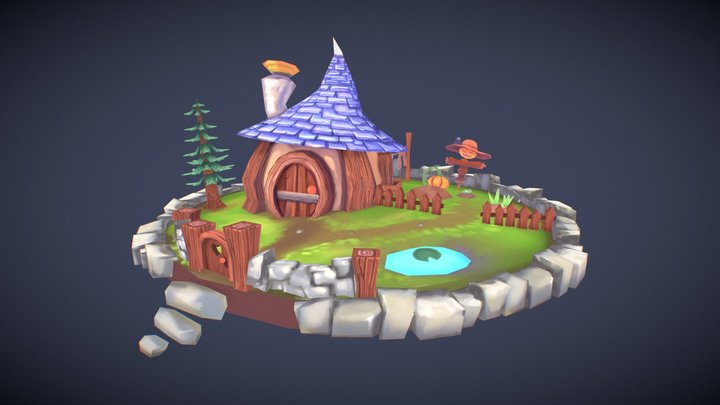 Autumn Cottage 3D Model
