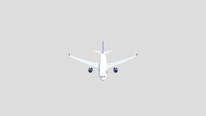 A330-200 plane 3D Model