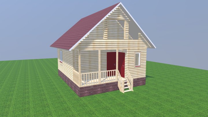 Ларин В А (отделка фальшбрусом) 3D Model
