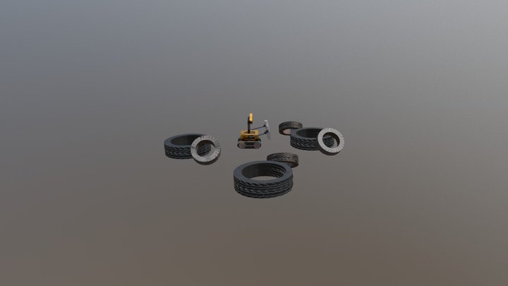 Schrottplatz Wall-E 3D Model