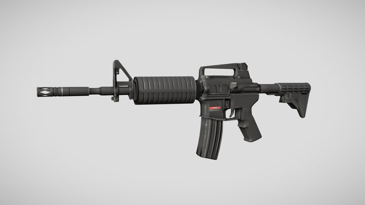 M4a1 lod_0 3D Model