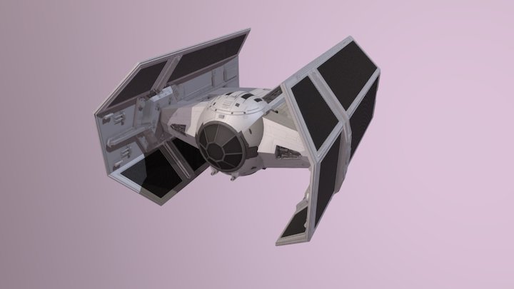 Tie Advanced X1 - High Details Model 3D Model