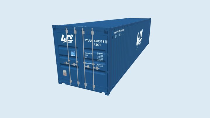 Container 40’DC 3D Model