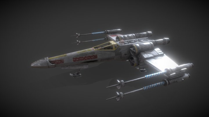 X- Wing 3D Model