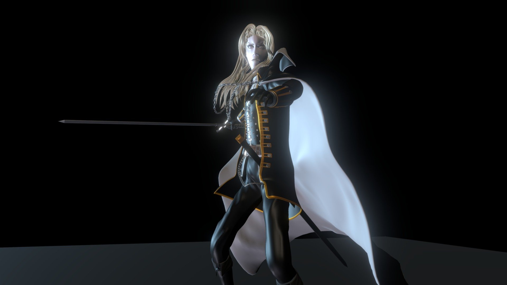 Alucard Fan Art 3d Model By Victor Penguinlai [69b664e] Sketchfab