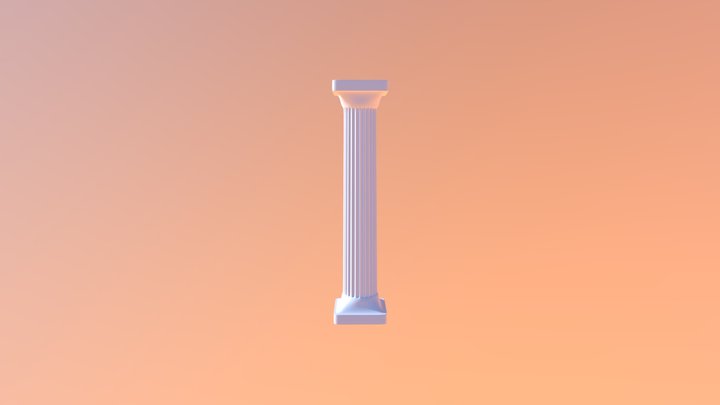 Ancient Greek Column 3D Model