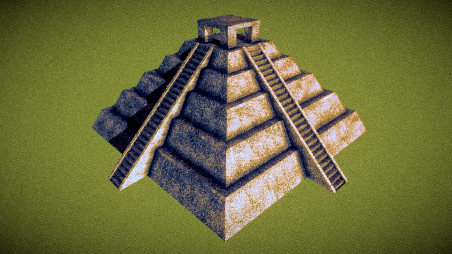 Aztec Pyramid Download Free 3d Model By Rhcreations 69b83db Sketchfab
