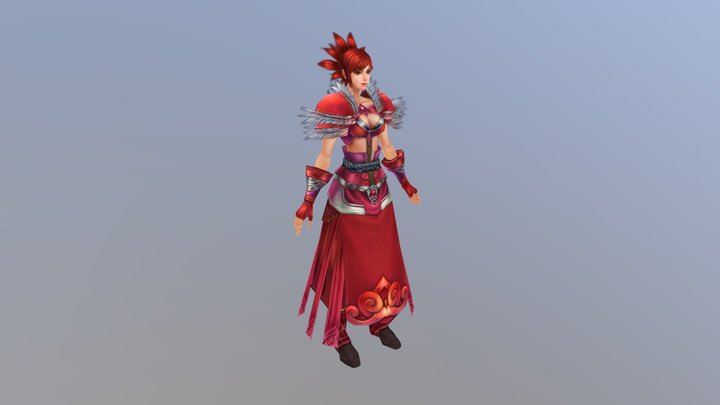 Fantasy girl 3D Model