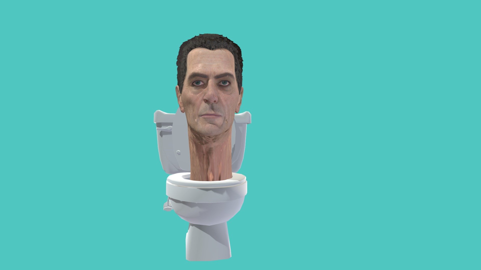 OBJ file skibidi toilet (Upgraded toilet boss) 🚽・3D printing