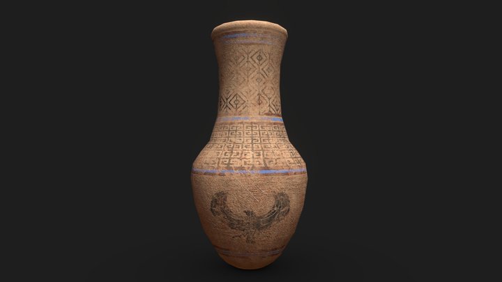 Ancient Pot - Lowpoly 3D Model