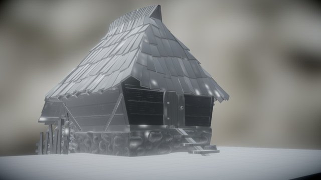 Wooden House 2 3D Model