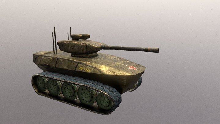 Stylized Tank – Low Poly Game Asset 3D Model