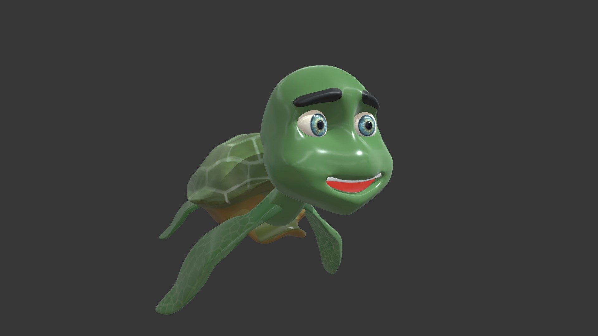 Happy Turtle - 3D model by Ninh Phạm (@yu.gi_oh2011) [69bb958] - Sketchfab