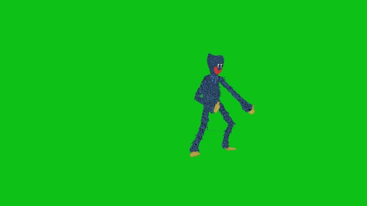 Fist Fight B Huggy wuggy 3D Model