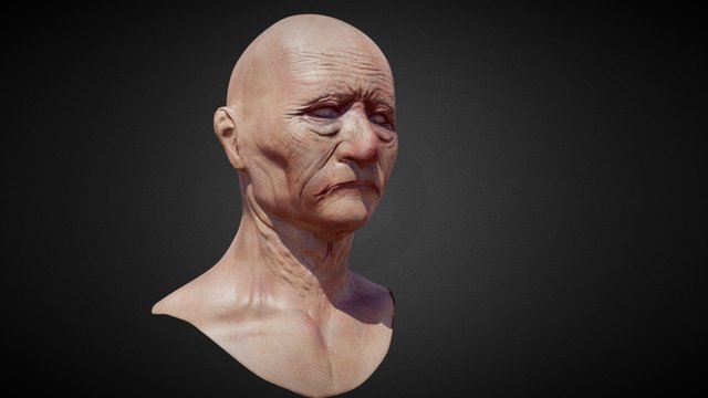 Old barbarian 3D Model