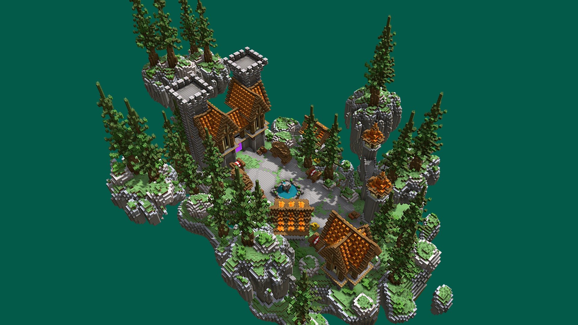 PixelMine | Trader SkyIsland Spawn - 3D model by PixelMine [69be060 ...