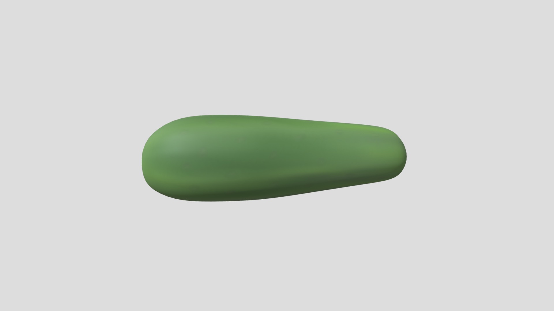 3D model Cucumber - This is a 3D model of the Cucumber. The 3D model is about a cucumber on a white background.