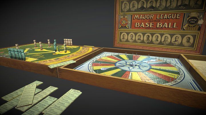 GameBoard with pieces 3D Model