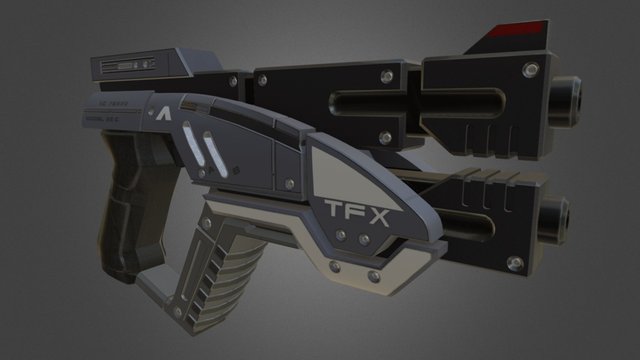 M3 Predator (Mass Effect) 3D Model