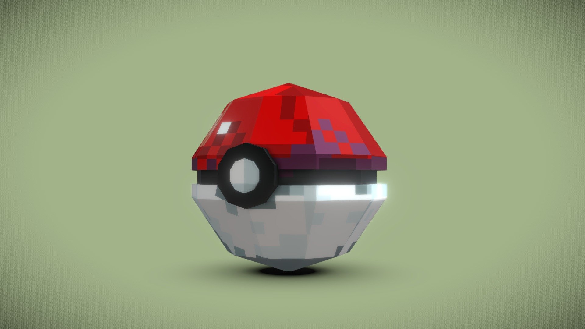 Low Poly Pokeball on Behance