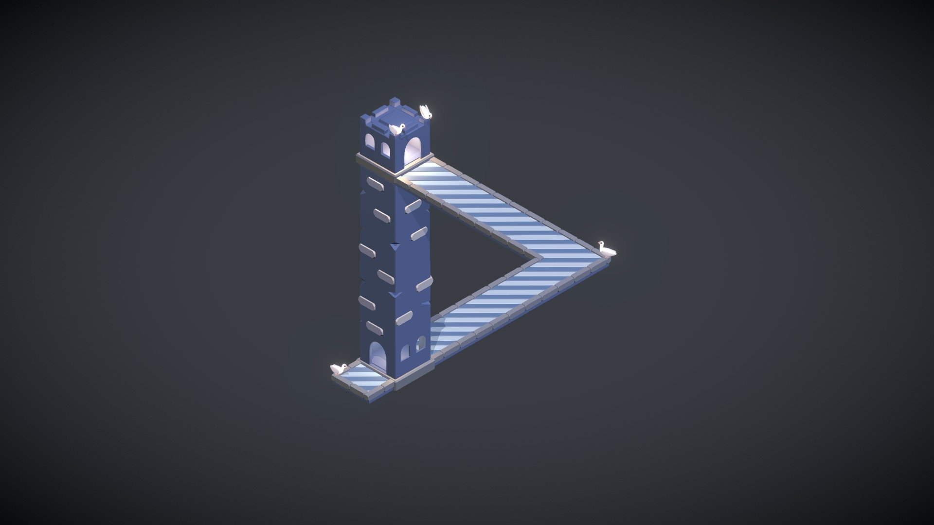 Penrose Triangle Building - Paradox Toolkit